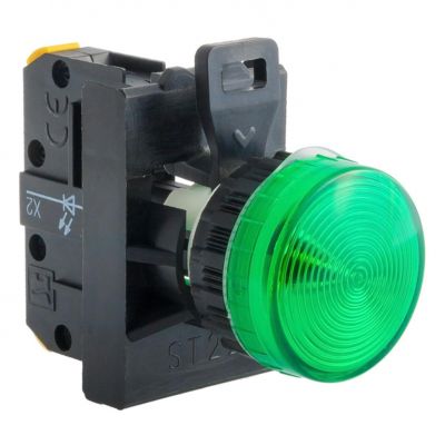LAMPKA SYGN. BIAŁA 24V LED STANDARD (ST22-LB-24-LEDAC/DC)